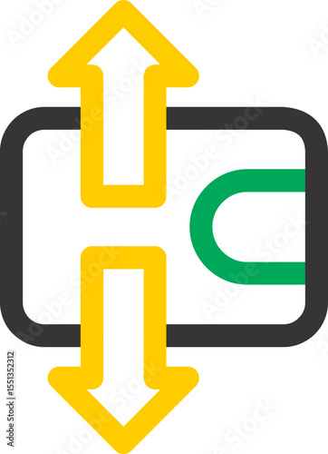colourful business icon transparent vector 