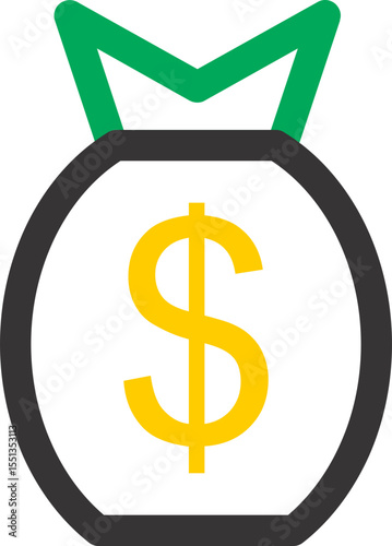 colourful business icon transparent vector 
