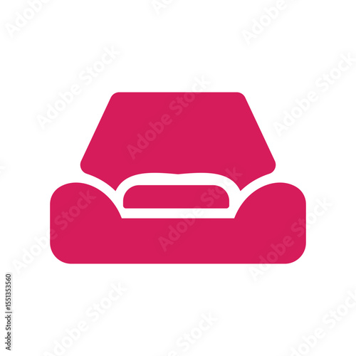 Sofa Icon Flat Design Vector Template