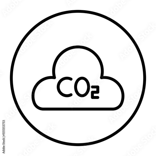 CO2 Pollution Vector Icons