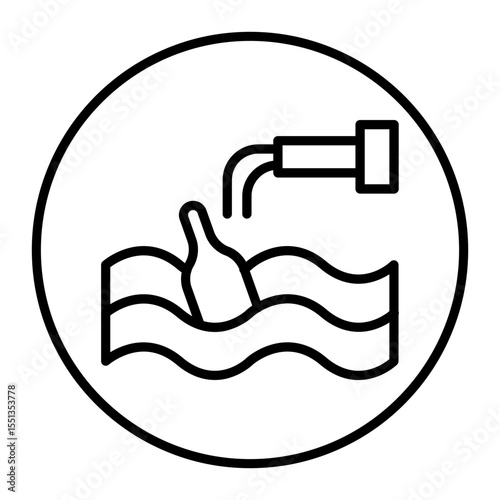 Water Pollution Vector Icons