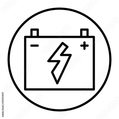 Auto Battery Vector Icons