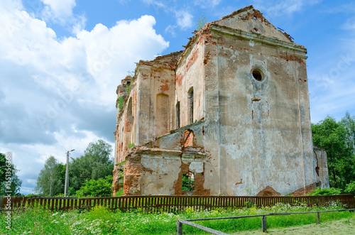 Abandoned Dominican Church of St. Anthony in agrotown of Knyazhitsy, Mogilev Region, Belarus