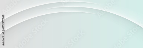Minimal White Geometric Background with Text Space for Presentation or Banner
