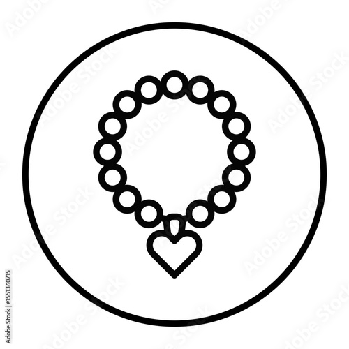Heart Bracelet Vector Icons