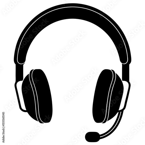 headphones isolated on white background