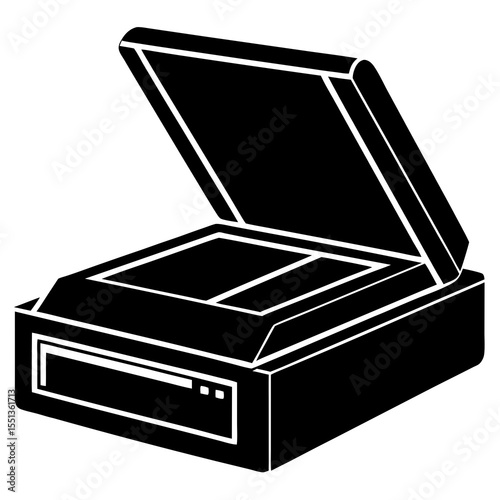 black leather box