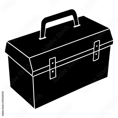 black box isolated on white background