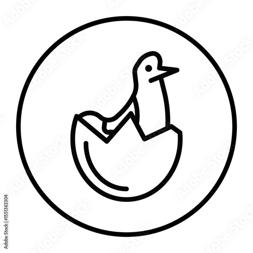 Chick Hatch Vector Icons