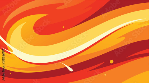 Abstract flame design featuring warm colors and dynamic swirls suitable for various projects