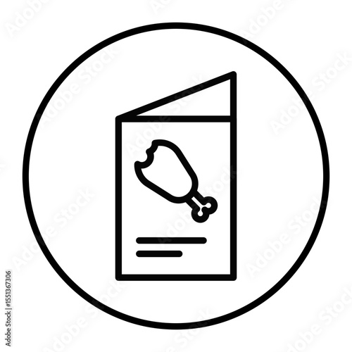 Thanksgiving Recipe Vector Icons