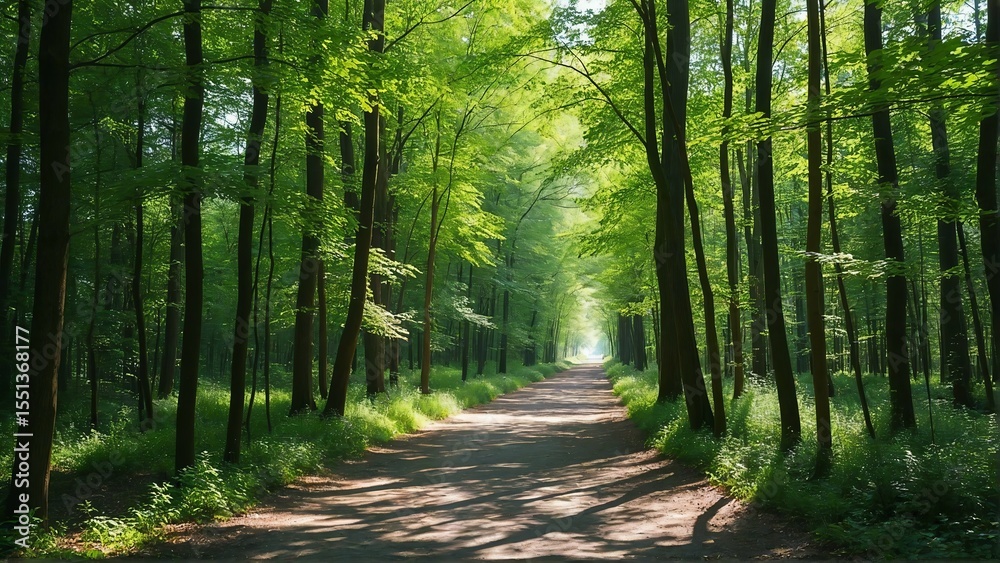Fototapeta premium Escape the ordinary: discover the enchanting forest trails that will steal your heart away