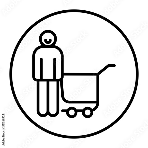 Excited Shoppers Vector Icons