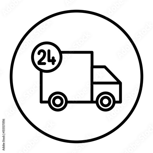 Delivery Truck Vector Icons