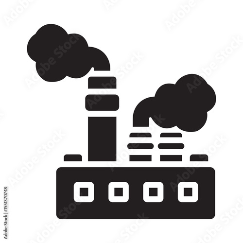 Industry Vector Icon which can easily modify or edit