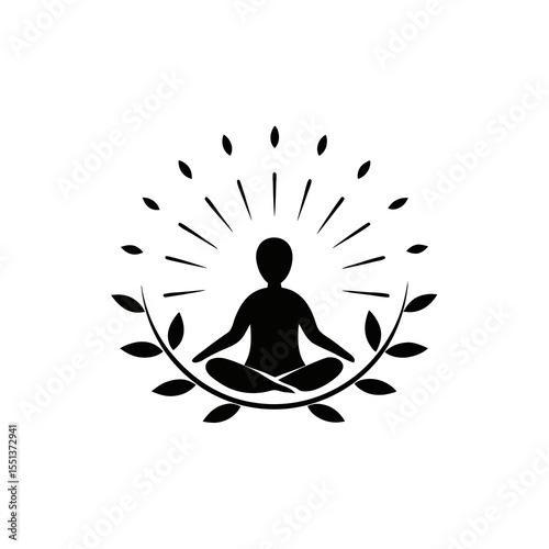 yoga meditation icon
