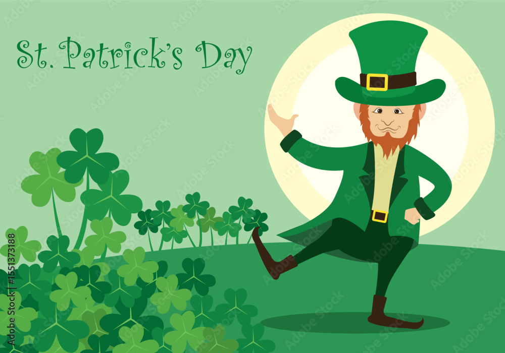 Festive st patrick s day celebration with clover pot of gold and rainbow elements
