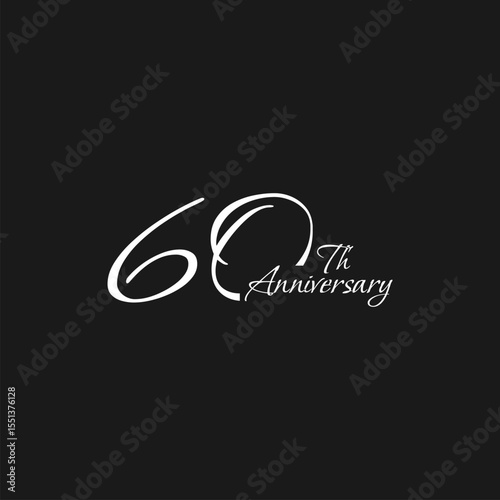 anniversary logo design, 60th anniversary, symbol, icon, party, logo design for 60th anniversary, vector, success, illustration, birthday, symbol, background, year, congratulations, greeting, invitati