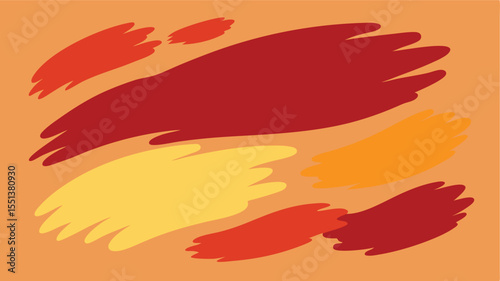 Abstract colorful brush stroke design with warm tones suitable for various creative projects