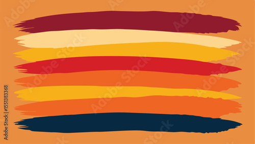 Abstract brush stroke pattern in warm colors representing design and artistic creativity