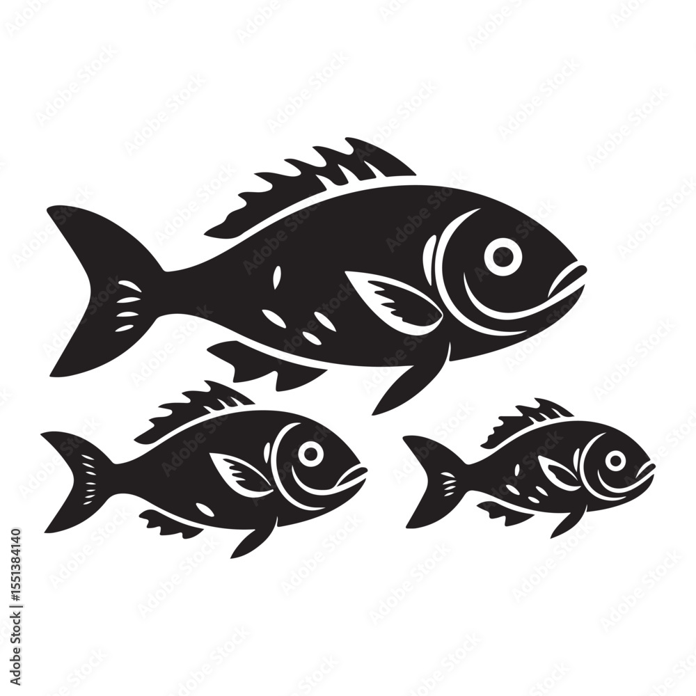 Fototapeta premium Dolphin Mandala Silhouette Clipart, Sea Creature