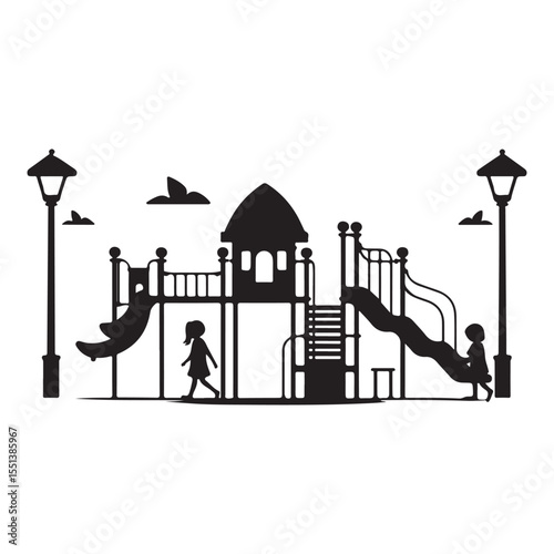 Childrens playground, play area