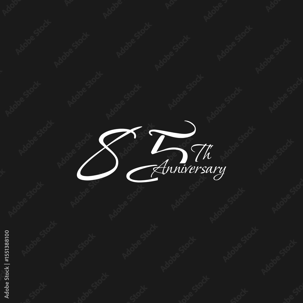 custom made wallpaper toronto digitalanniversary logo design, 85th anniversary, symbol, icon, party, logo design for 85th anniversary, vector, success, illustration, birthday, symbol, background, year, congratulations, greeting, invitati