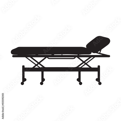 Stretcher icon silhouette