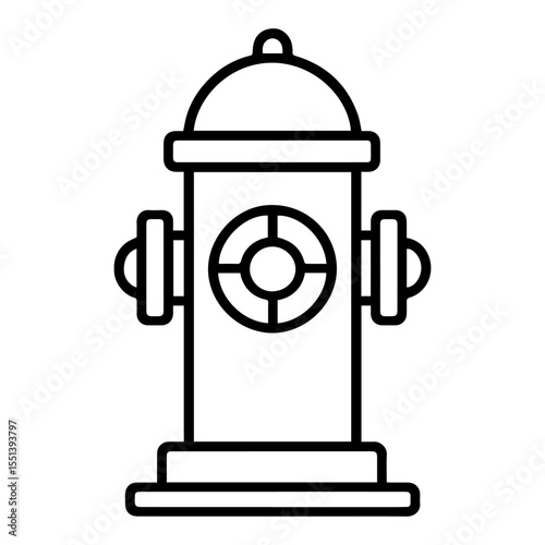 fire hydrant  icon line icon on white background vector
Vector icon urbanism on white background