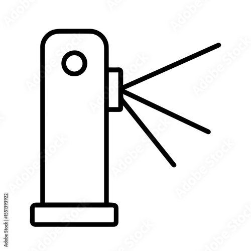 turnstile icon line icon on white background vector
Vector icon urbanism on white background