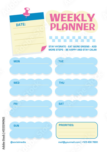 MODERN PLAYFUL WEEKLY PLANNER