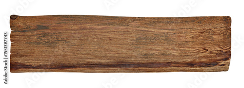 close up of a wooden sign background on white background