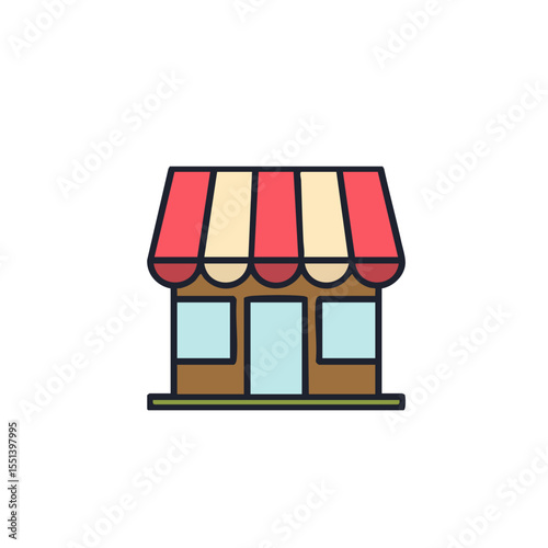 Cozy House Illustration – Hand-drawn Vector of Residential Home Architecture