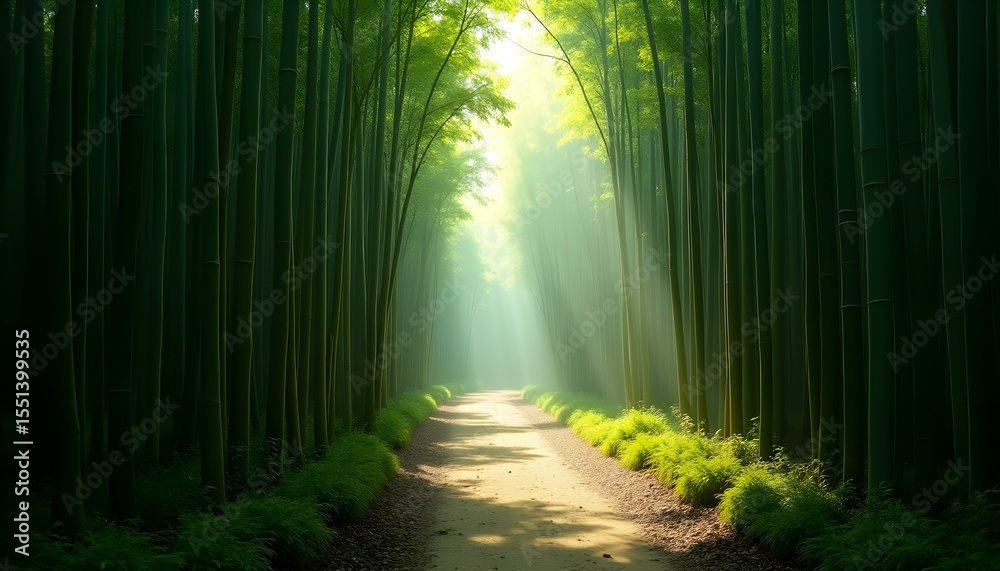 Obraz premium Zen's Whispering Path