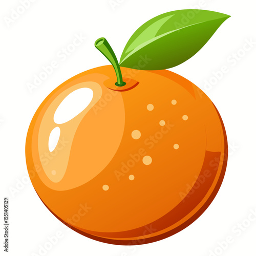 Minimalist Citrus Orange Icon for Juice and Vitamin C Concepts