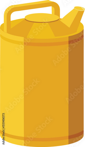 Plastic contain vector art illustration
