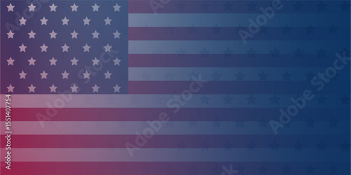 United States Independence Day Background  4th of July Celebration Banner