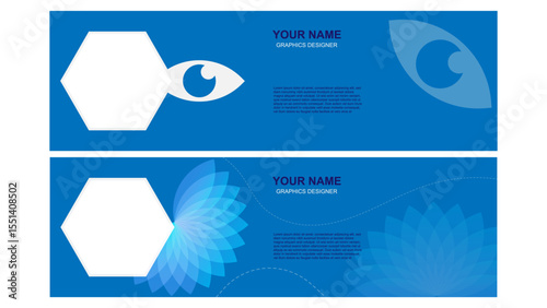 Linkedin modern graphic profile cover banner template