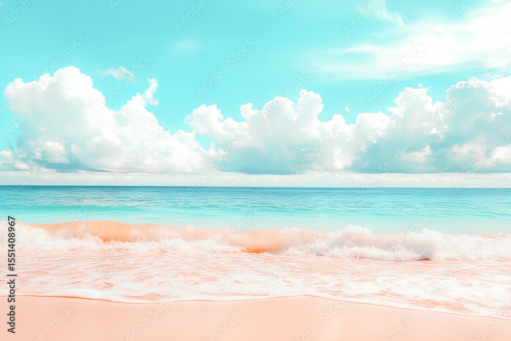 Fototapeta premium tropical beach with blue sky