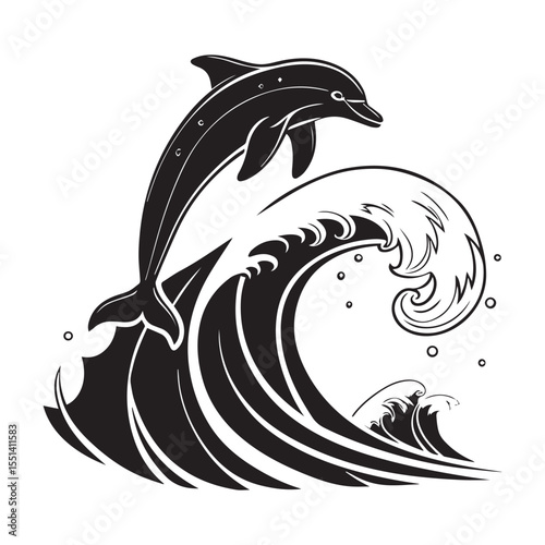 vector image of a fish