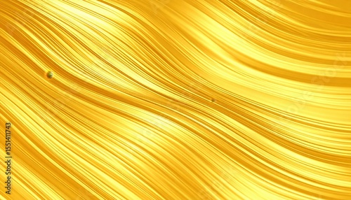 Abstract Gold Waves Background Design