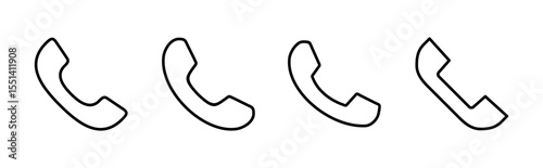 Call icon set. telephone icon vector. phone icon vector. contact us