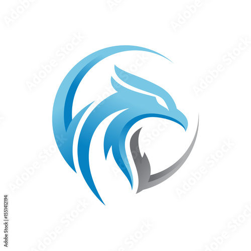 The flying eagle logo template. Vector illustration Free Vector