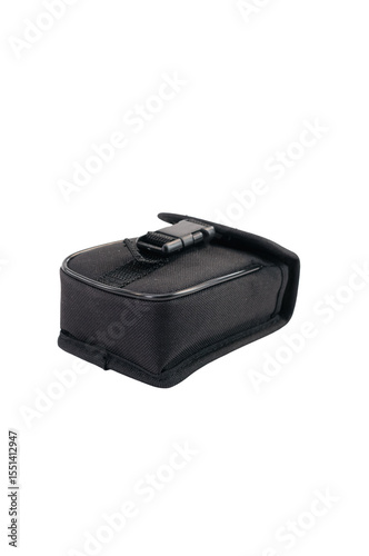 piccola borsa in cordura con fermo per oggetti isolata su sfondo bianco o trasparente