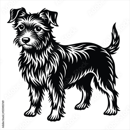 Black Doberman Dog Silhouette