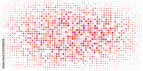 pink halftone pattern on white background. Linear halftone background. Vector illustration isolated on white background. vector