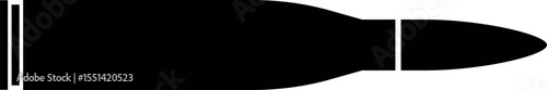 vector illustration of bullet silhouette	
