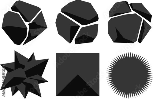 black and white stars