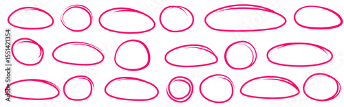 Vivid pink contour blobs in expressive abstract style for beauty industry branding and feminine lifestyle visuals

