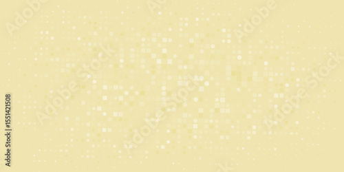 yellow dots, star and geometric halftone pattern on white background. Linear halftone background. Vector illustration isolated on white background. vector